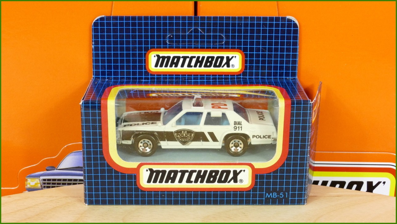 Autíčko Angličák Matchbox MB-51 - Ford LTD Police
