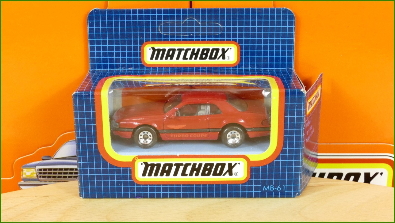 Autíčko Angličák Matchbox MB-61 - ´87 T Bird Turbo Coupé