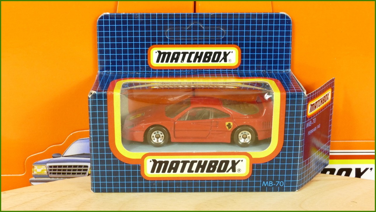 Anglilčák Matchbox Autíčko (Made in Macau) MB-70 - Ferrari F40