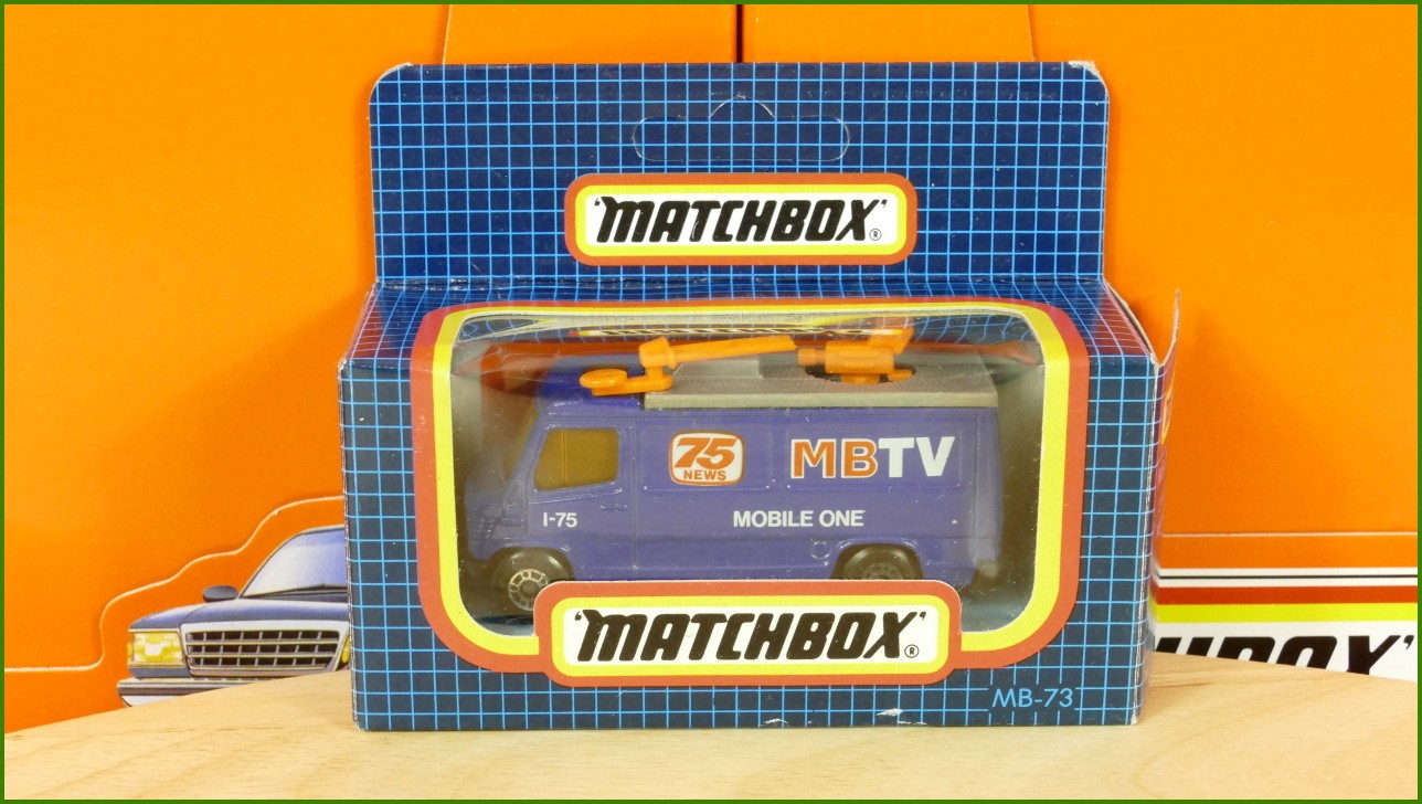 Anglilčák Matchbox Autíčko MB-73 - TV News Truck