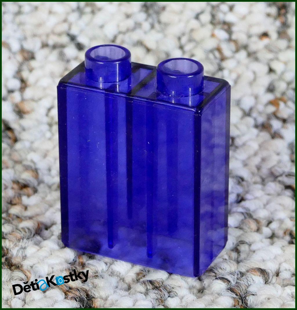 Lego® Duplo® Kostka 1x2x2 Průhledná Fialová