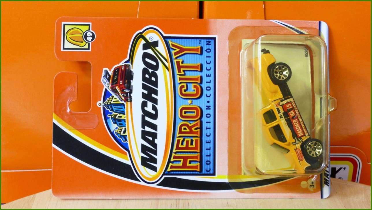 Matchbox Model Autíčka Hero-City - Chevrolet Silverado - otevřený