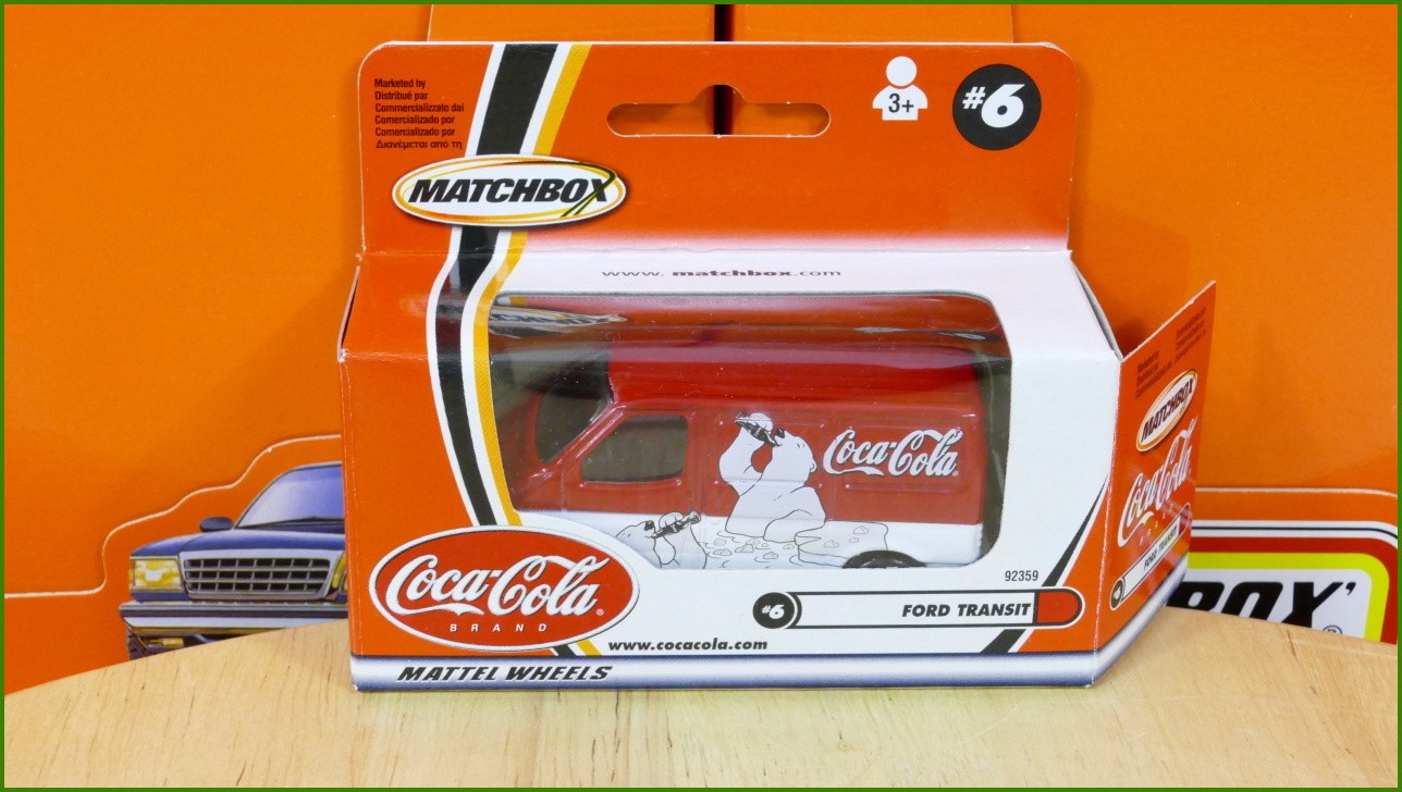 Matchbox Model Autíčka Coca-Cola No.6 - Ford Transit