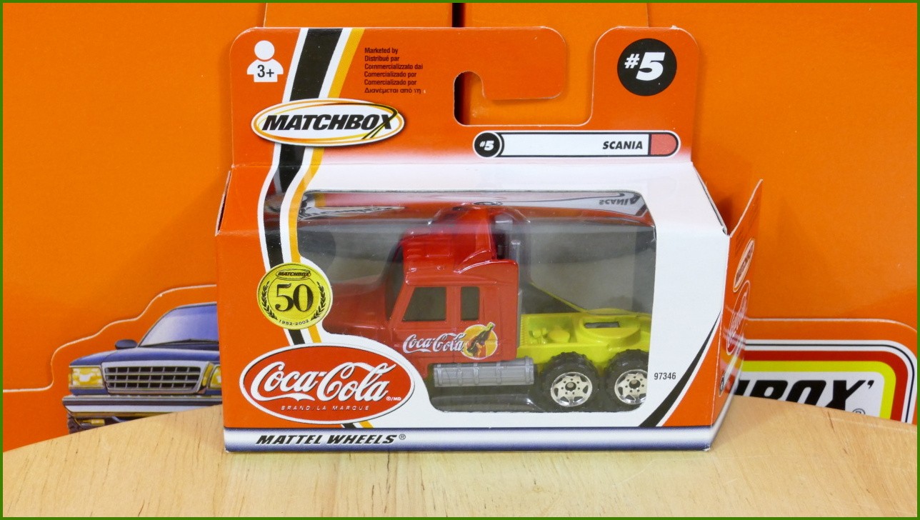 Matchbox Model Autíčka Coca-Cola No.5 - Scania
