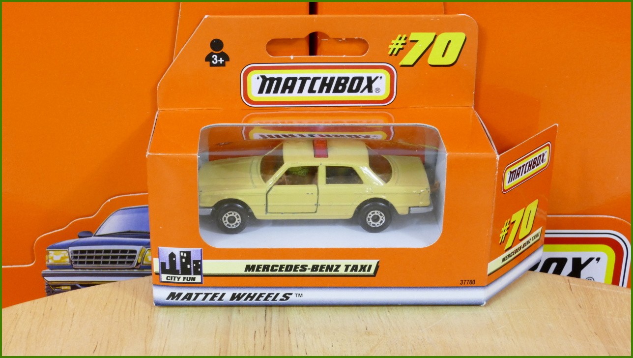 Matchbox Model Autíčka (Made in China) No.70 - Mercedes-Benz Taxi