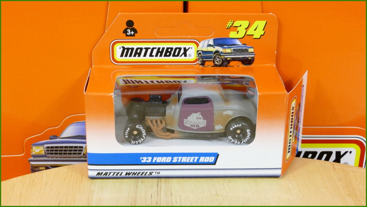 Matchbox Model Autíčka No.34 - ´33 Ford Street Rod