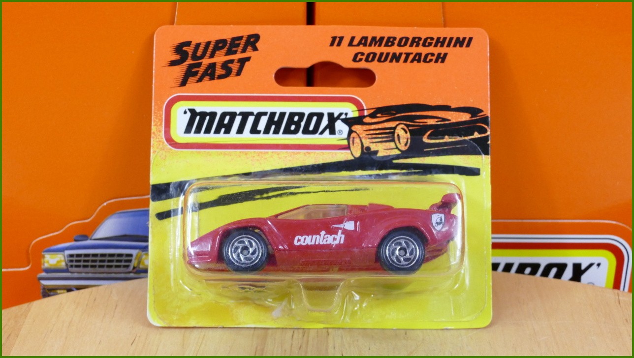 Matchbox Model Autíčka (Made in Thailand) Super Fast No.11 - Lamborghini Countach