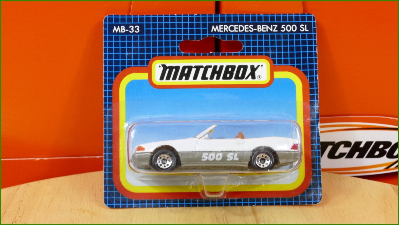 Matchbox Model Autíčka (Made in China) MB-33 - Mercedes-Benz 500 SL