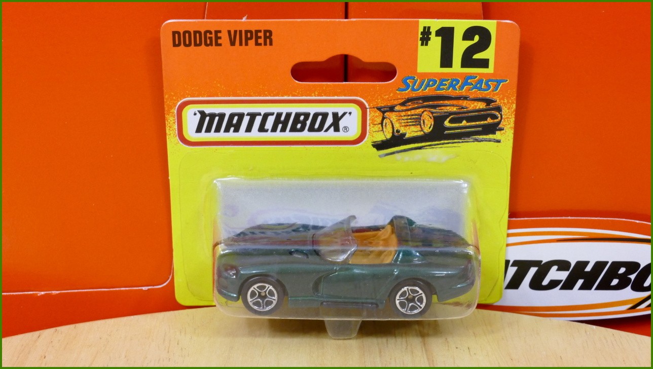 Matchbox Model Autíčka (Made in Thailand) No.12 - Dodge Viper