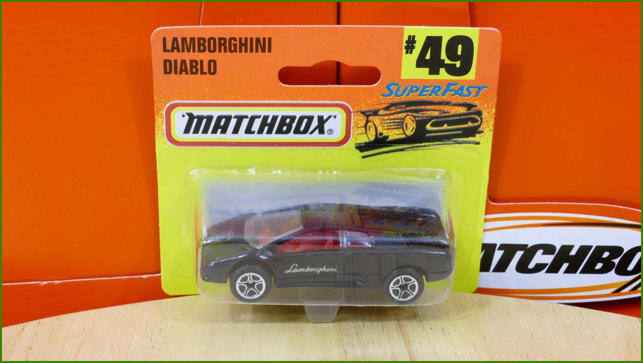 Matchbox Model Autíčka (Made in Thailand) No.49 - Lamborghini Diablo