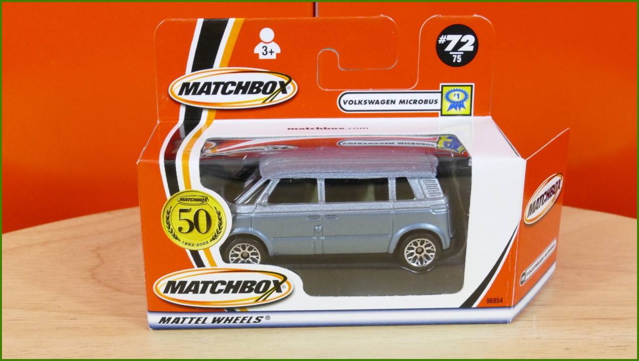 Matchbox Autíčko (Made in China) No.72 - Volkswagen Microbus - 50th Anniversary
