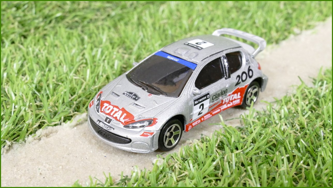 Kovový Model Autíčko Majorette Peugeot 206 WRC