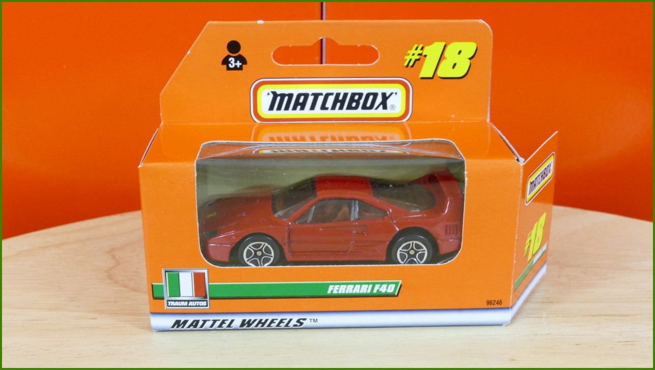 Matchbox Autíčko (Made in China) No.18 - Ferrari F40