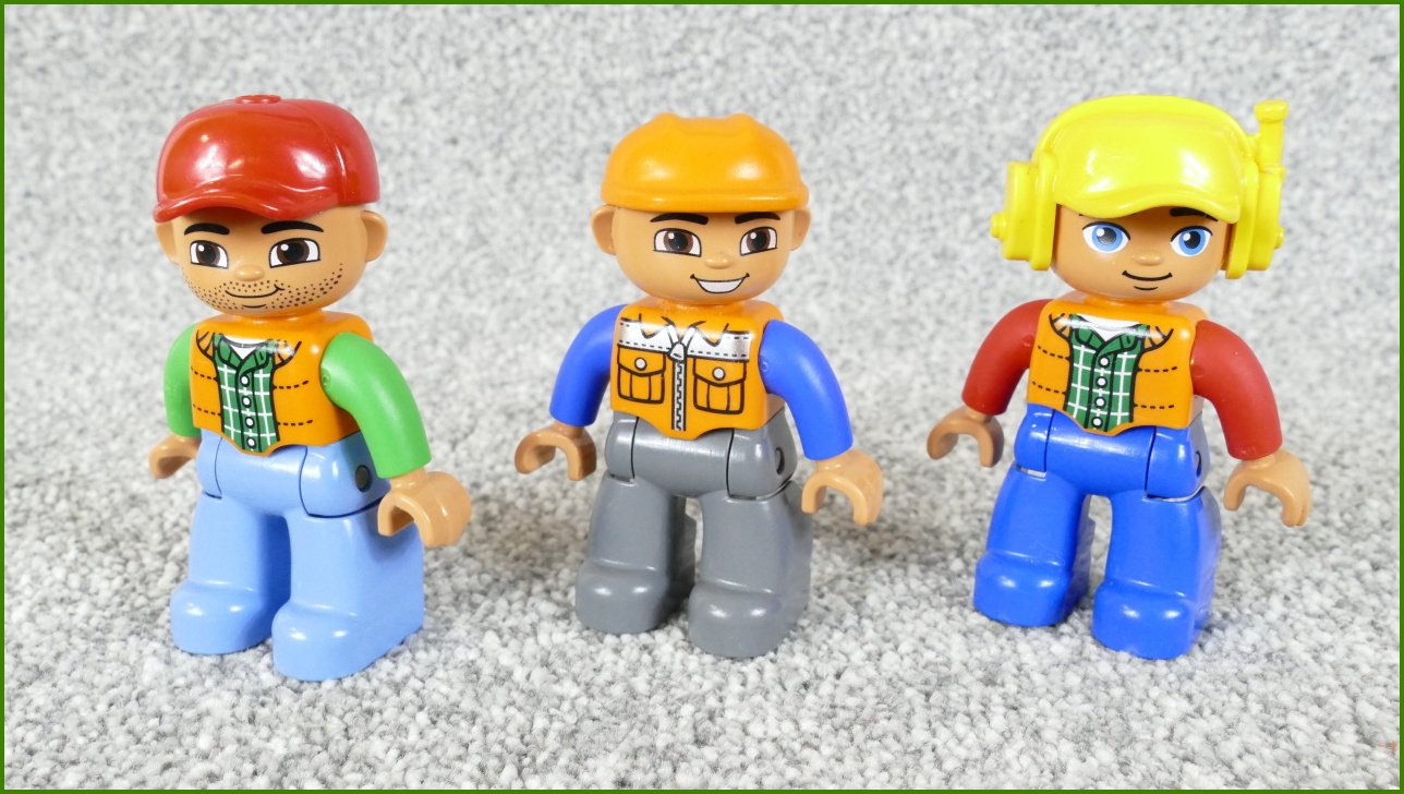 Lego® Duplo® Set Tří Figurek (Strojvůdce, Dělník, Pilot)