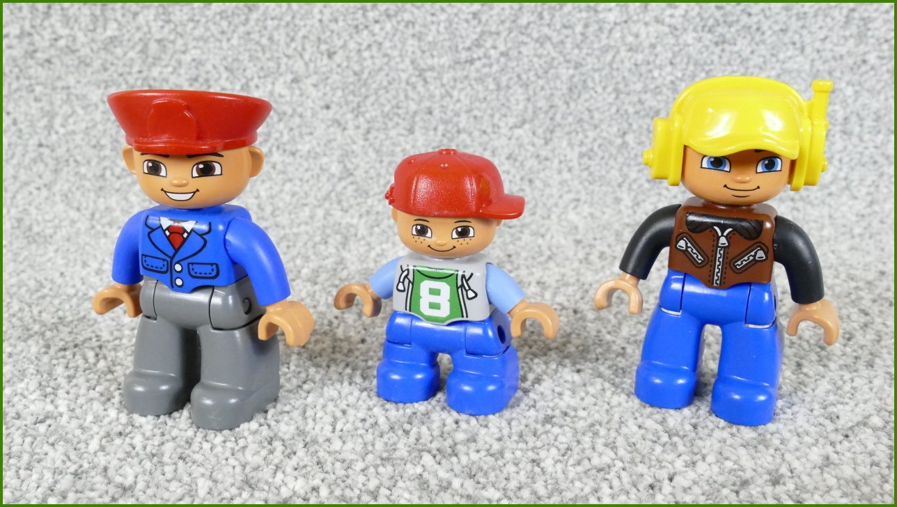 Lego® Duplo® Set Tří Figurek (Pilot, Průvodčí, Dítě)