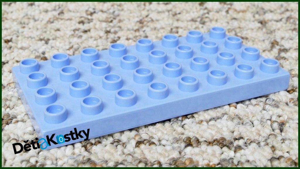 Lego® Duplo® Podložka/Destička 4x8 Světlounce Modrá
