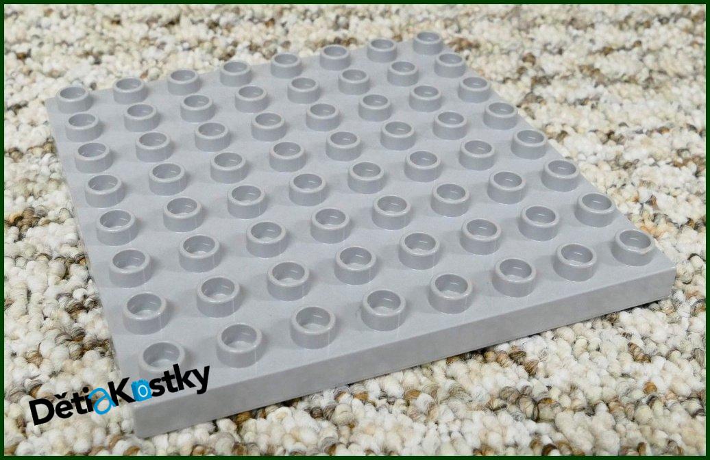 Lego® Duplo® Podložka/Deska 8x8 Světle Šedá