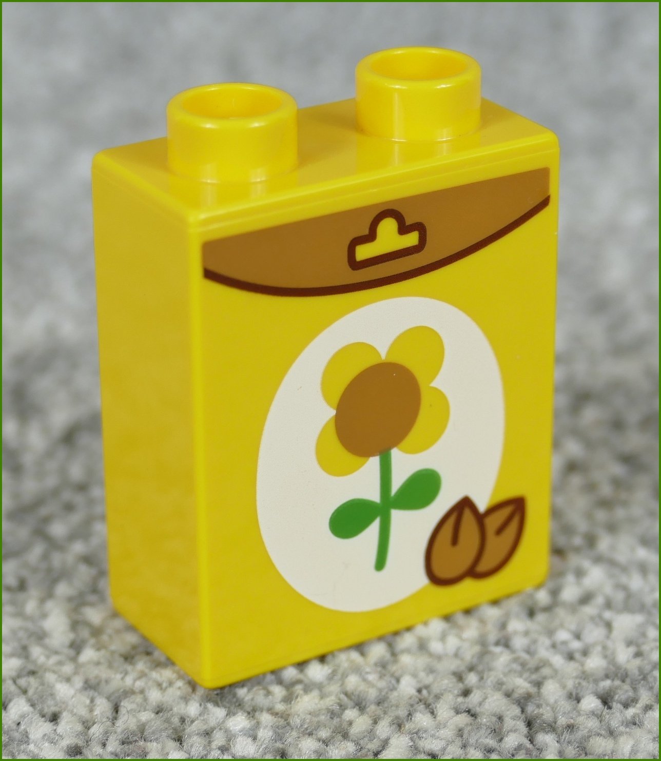 Lego® Duplo® Kostka 1x2x2 Žlutá - Květina a Semínka