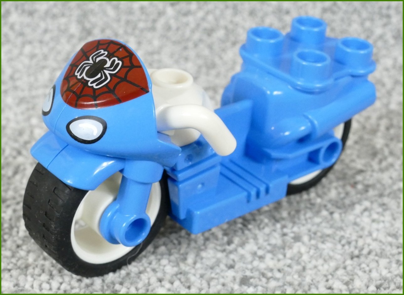Lego® Duplo® Motorka Tyrkysová Spiderman s Pavoukem