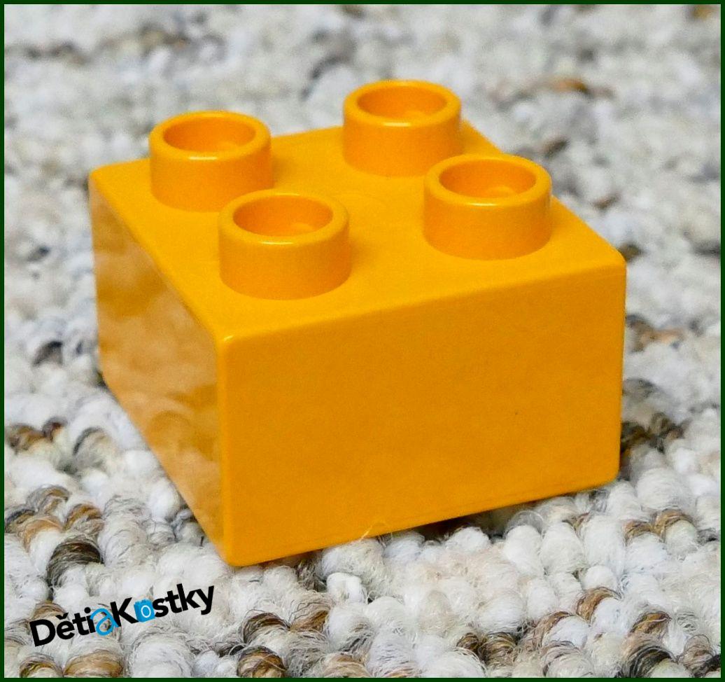 Lego® Duplo® Kostka 2x2 Středně Oranžová