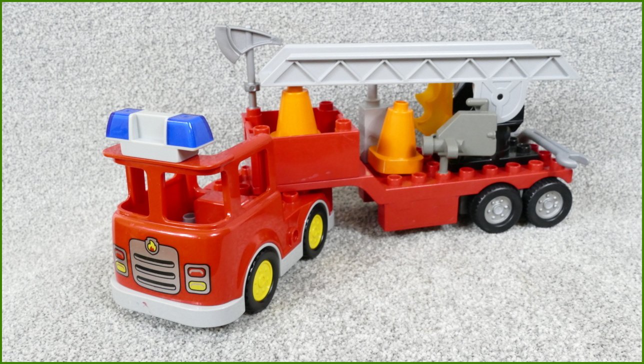 Lego® Duplo® Hasičské Auto se Žebříkem a Příslušenstvím