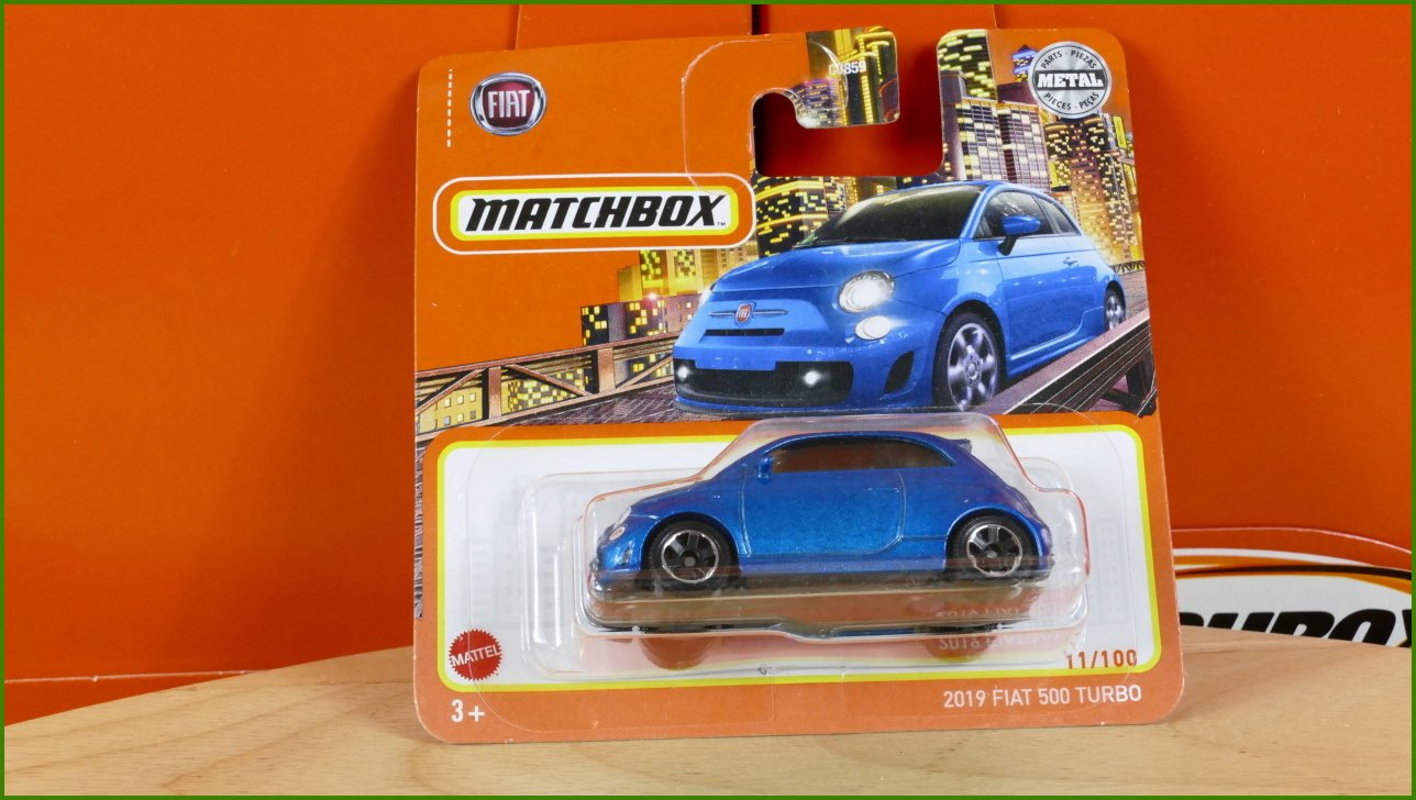 Matchbox Autíčko 2019 Fiat 500 Turbo