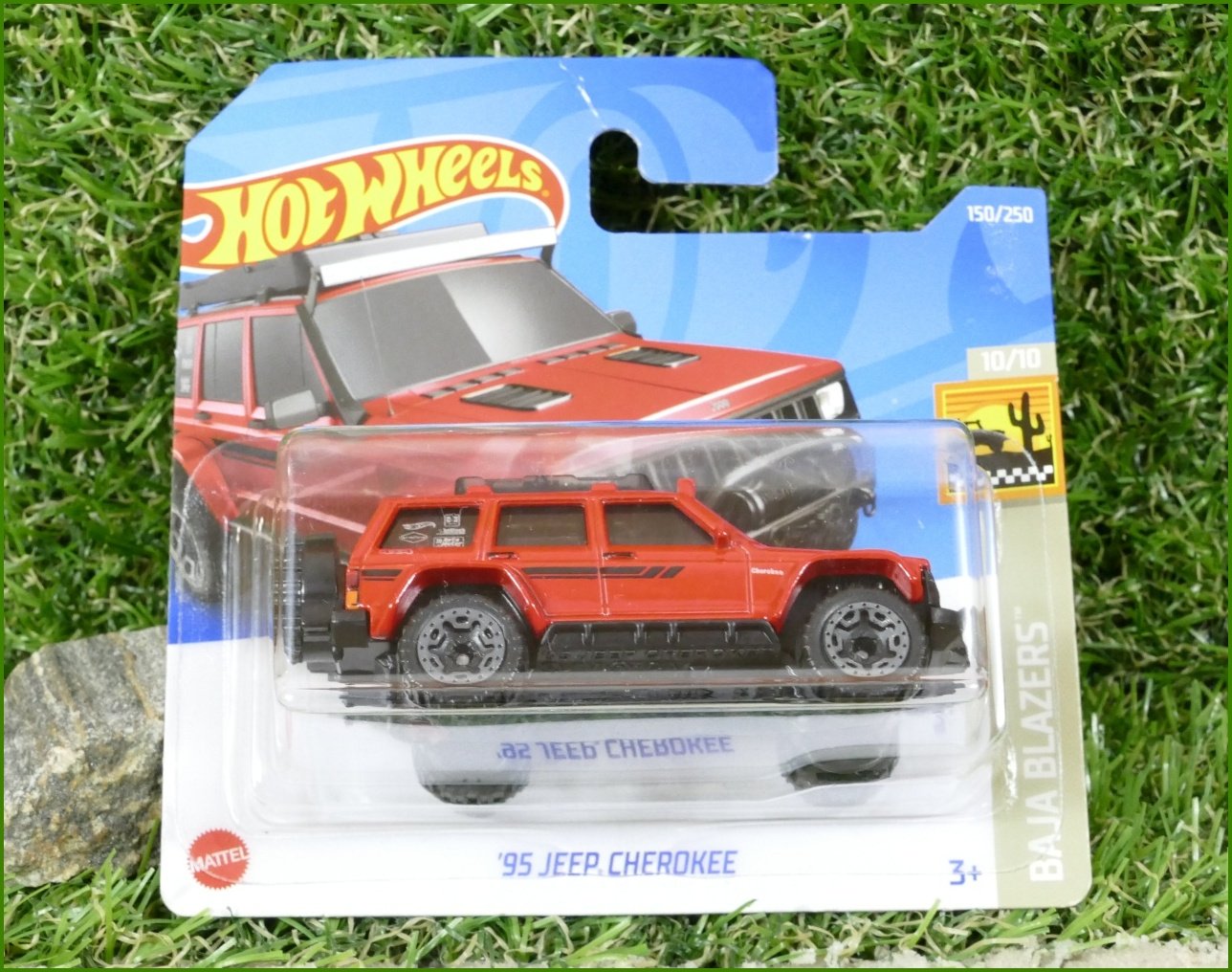 Angličák Model Autíčka Hot Wheels ´95 Jeep Cherokee (BAJA BLAZERS)