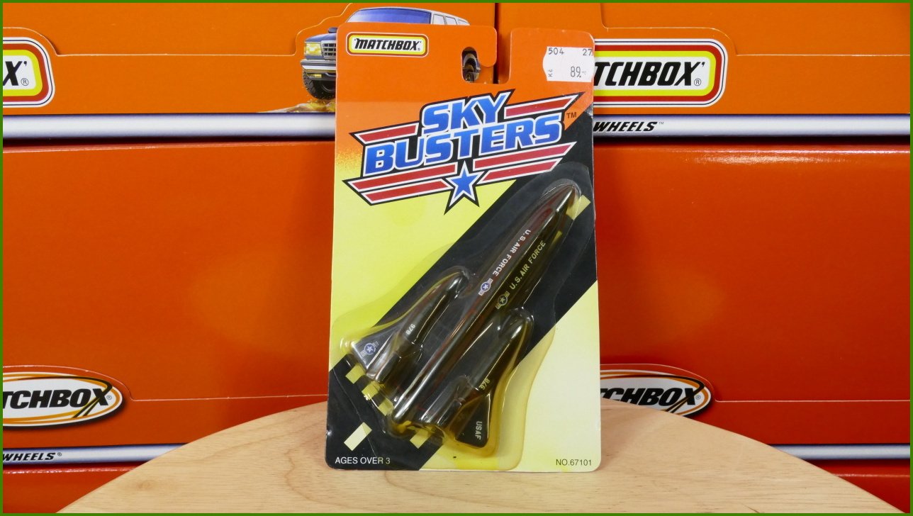 Matchbox Skybusters Letadlo SR-71 Blackbird US Air Force