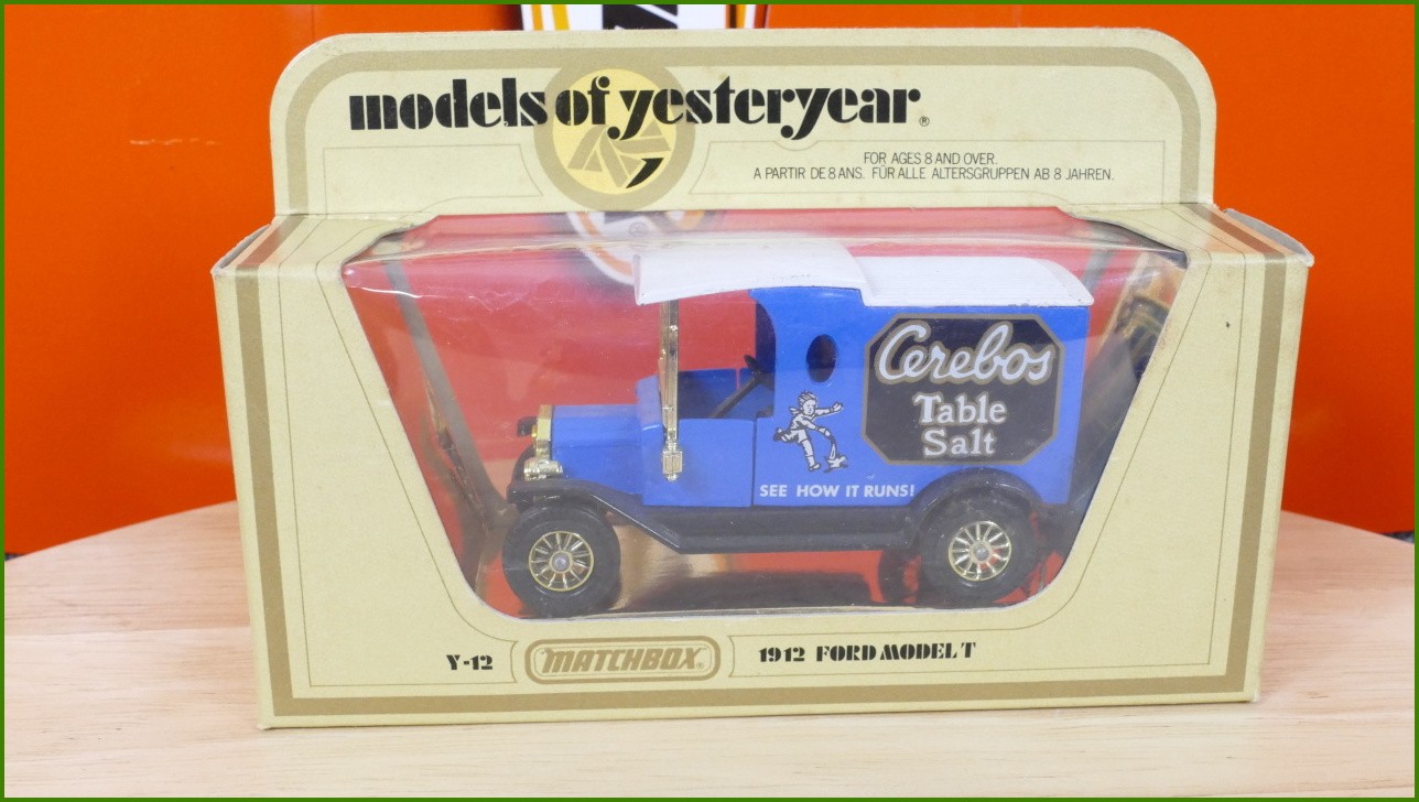 Matchbox Autíčko Models Of Yesteryear - Y-12 - 1912 Ford Model T - Cerebos Table Salt