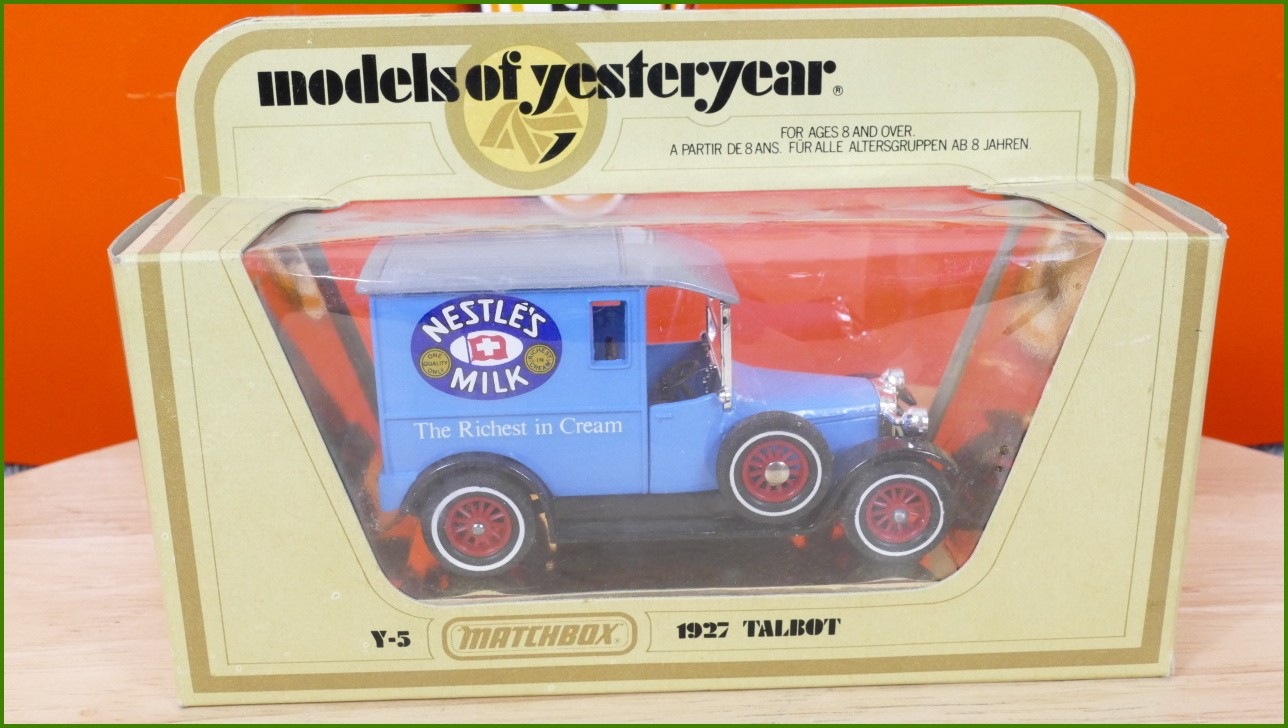 Matchbox Autíčko Models Of Yesteryear - Y-5 - 1927 Talbot - Nestle's Milk