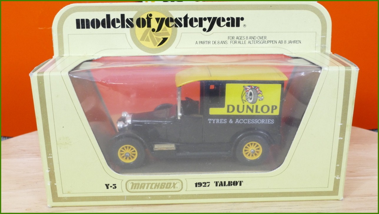 Matchbox Autíčko Models Of Yesteryear - Y-5 - 1927 Talbot - Dunlop