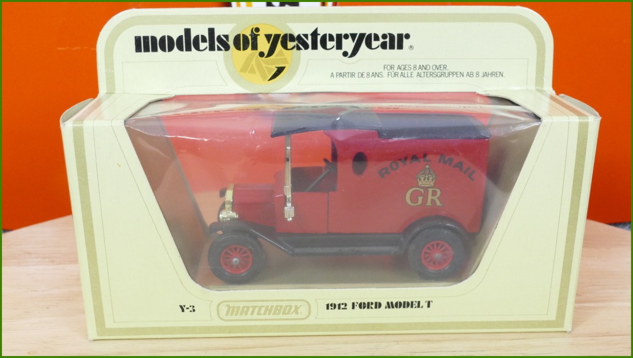 Matchbox Autíčko Models Of Yesteryear - Y-3 - 1912 Ford Model T - Royal Mail