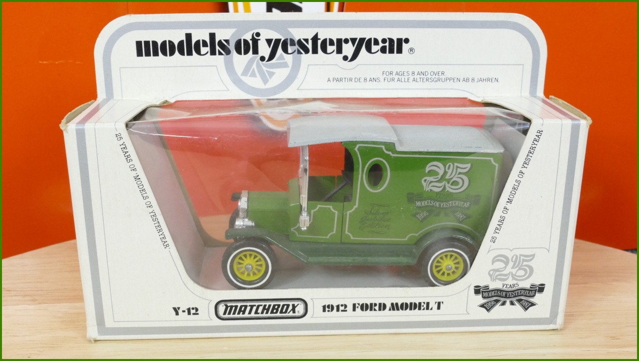 Matchbox Autíčko Models Of Yesteryear - Y-12 - 1912 Ford Model T - 25 Years