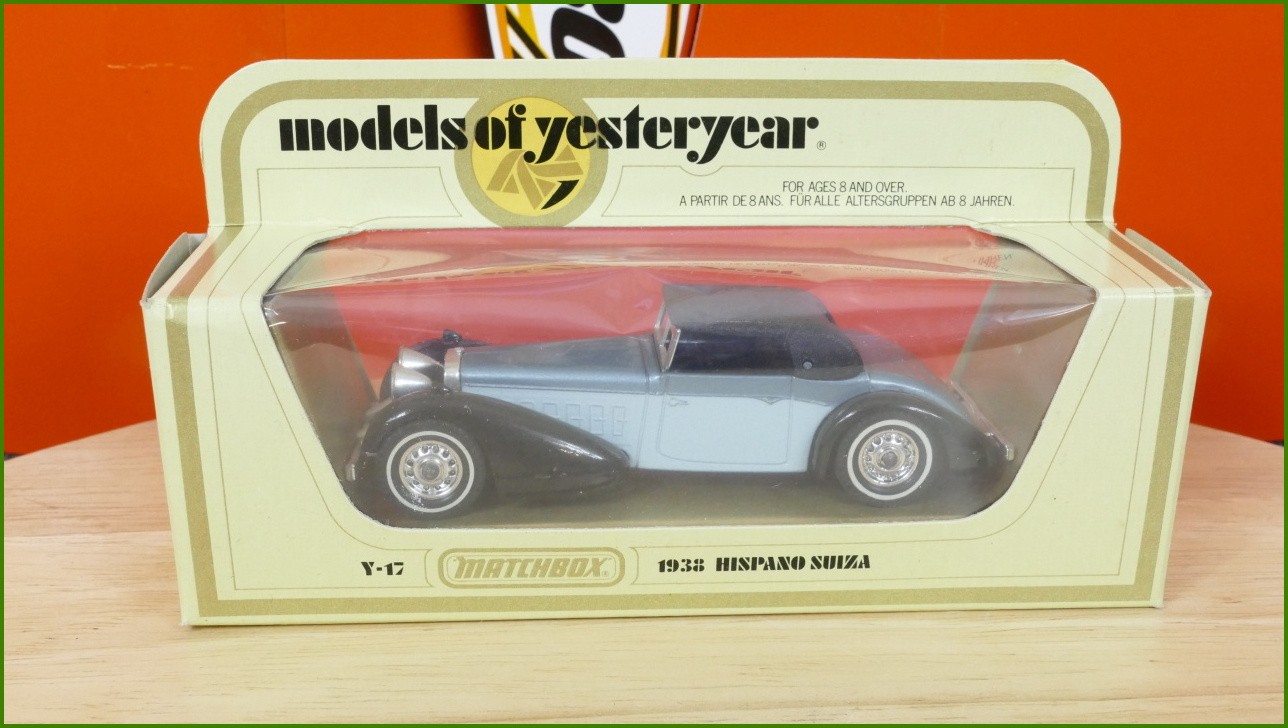 Matchbox Autíčko Models Of Yesteryear - Y-17 - 1938 Hispano Suiza