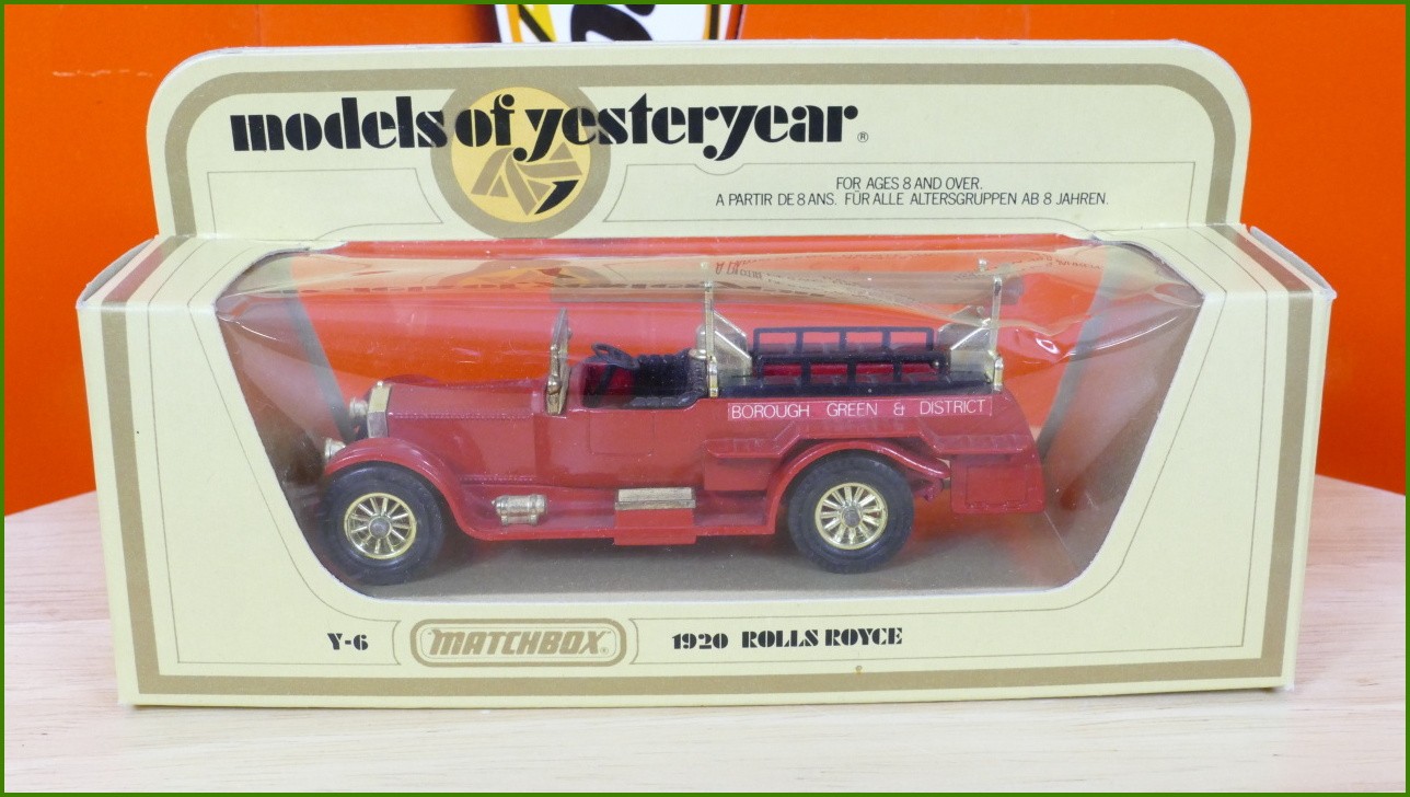 Matchbox Autíčko Models Of Yesteryear - Y-6 - 1920 Rolls Royce Fire Engine