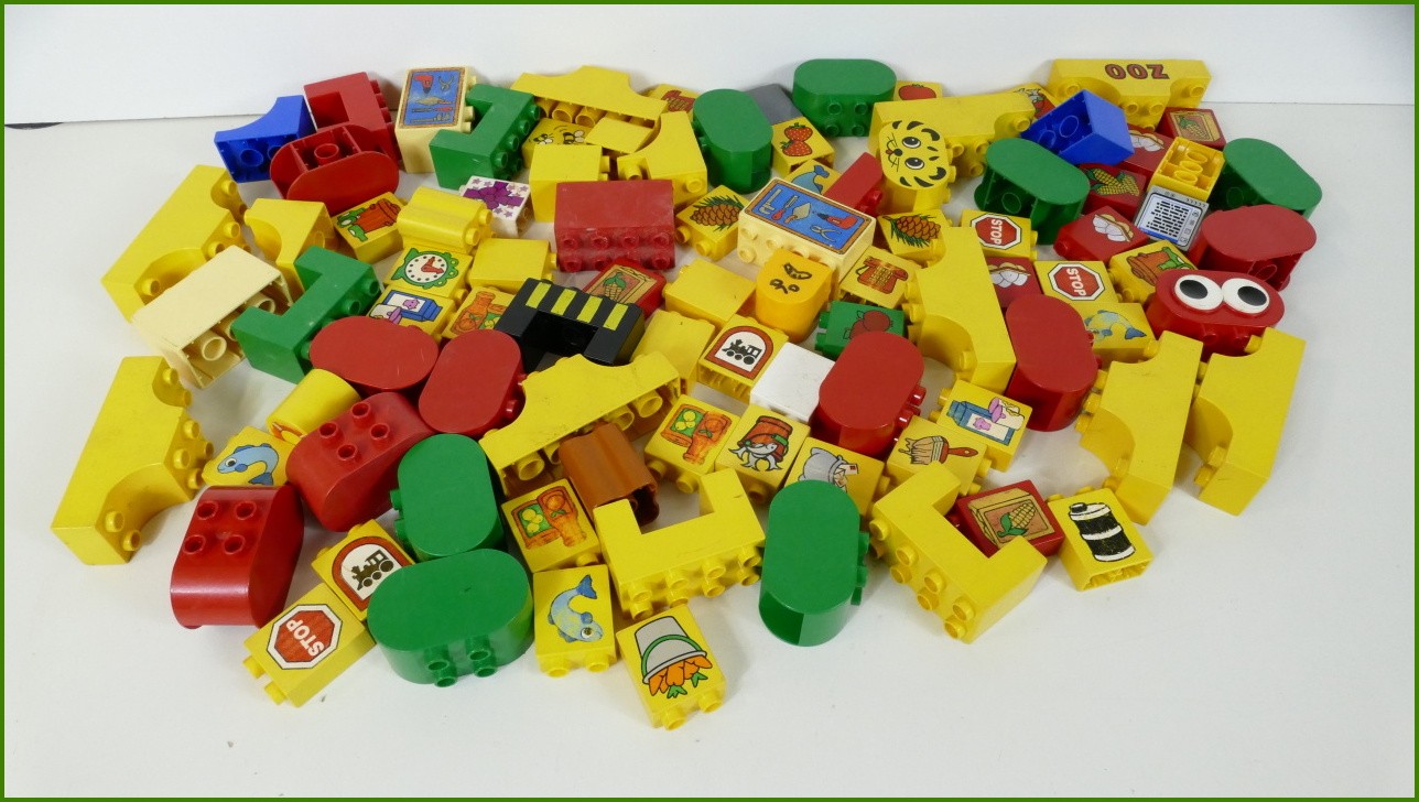 Lego® Duplo® Kostky Tvary 1,2 Kg - Horší Stav