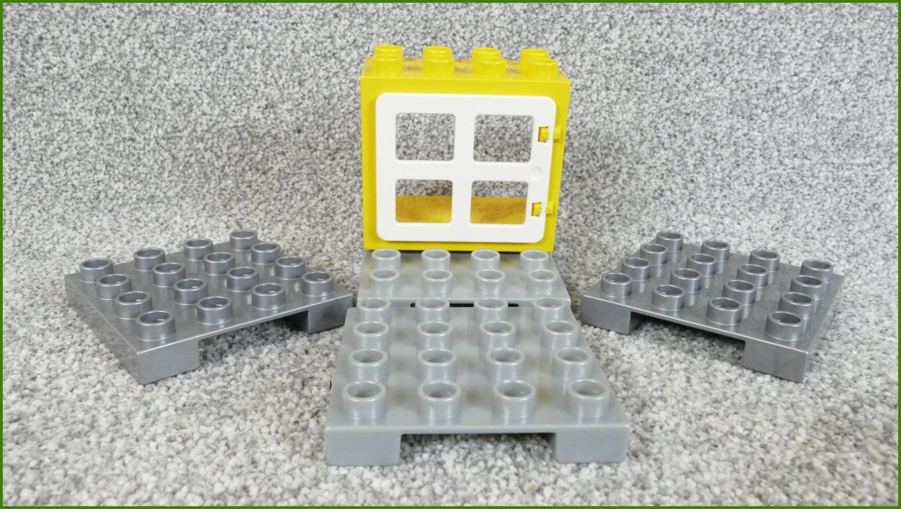 Lego Duplo palety pro auta a okno