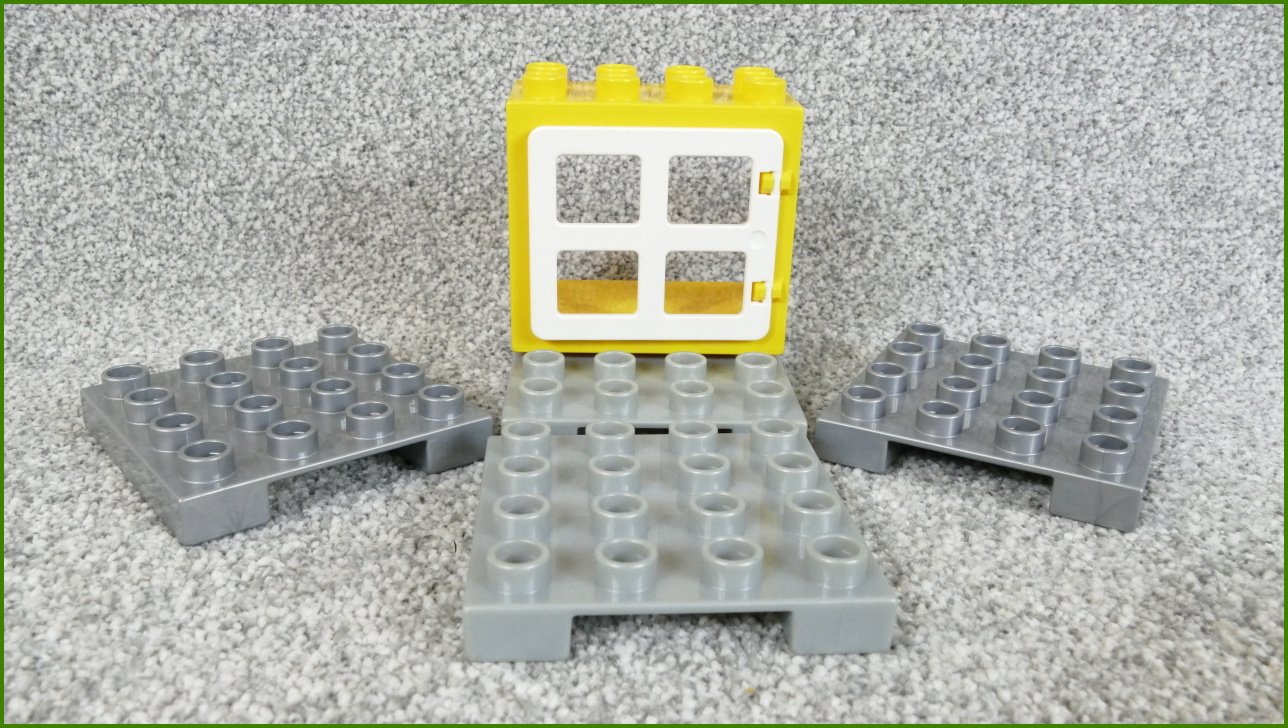 Lego Duplo palety pro auta a okno