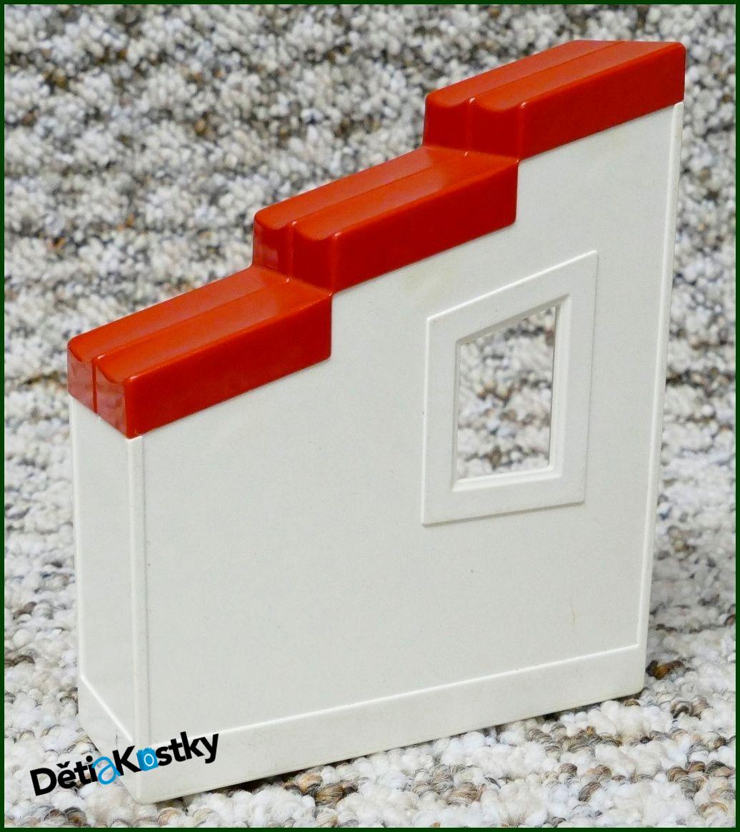 Lego® Duplo® Stěna Domu Červená Levá