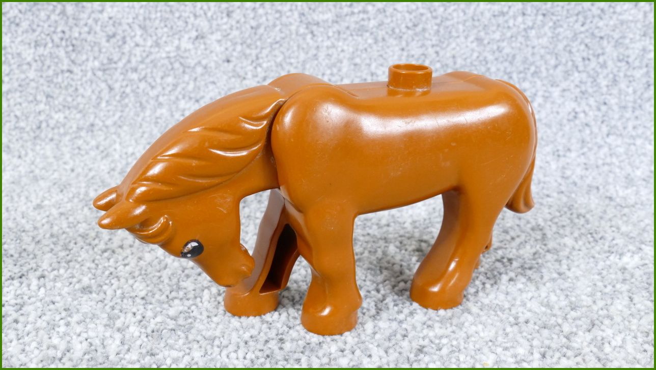 Lego Duplo kůň - nedrží hlava nahoře