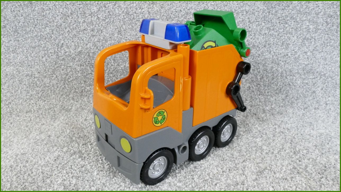 Lego Duplo popelářské auto s jinou popelnicí