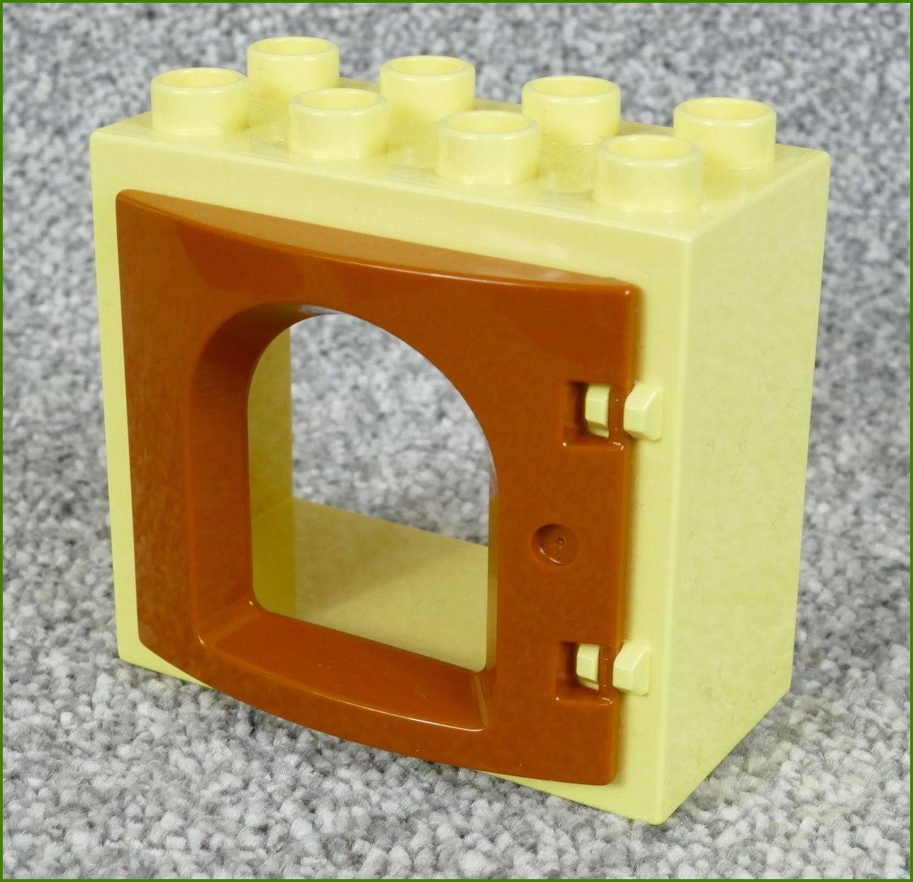 Lego® Duplo® Okno Hradu Světlounce Žluté - Hnědé Okno