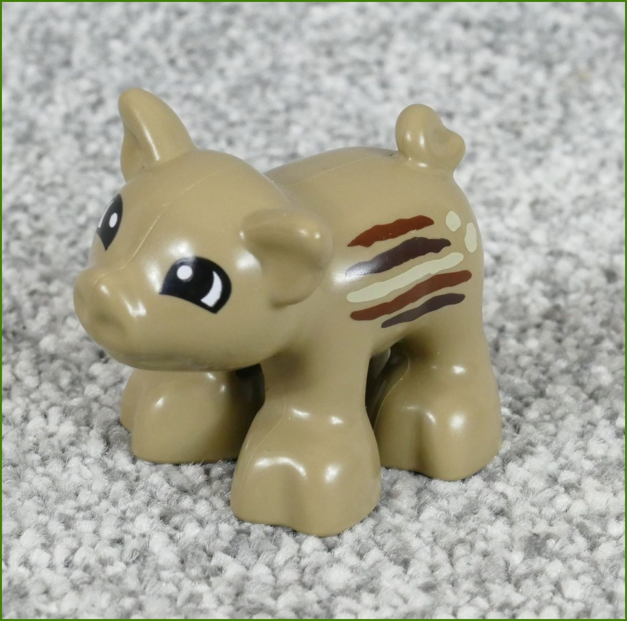 Lego® Duplo® Selátko Divokého Prasete Tmavě Béžové s Proužky
