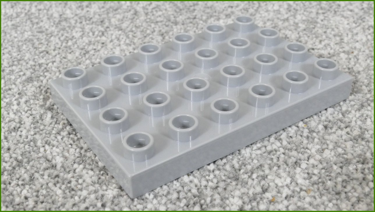 Lego® Duplo® Podložka/Destička 4x6 Světle Šedá