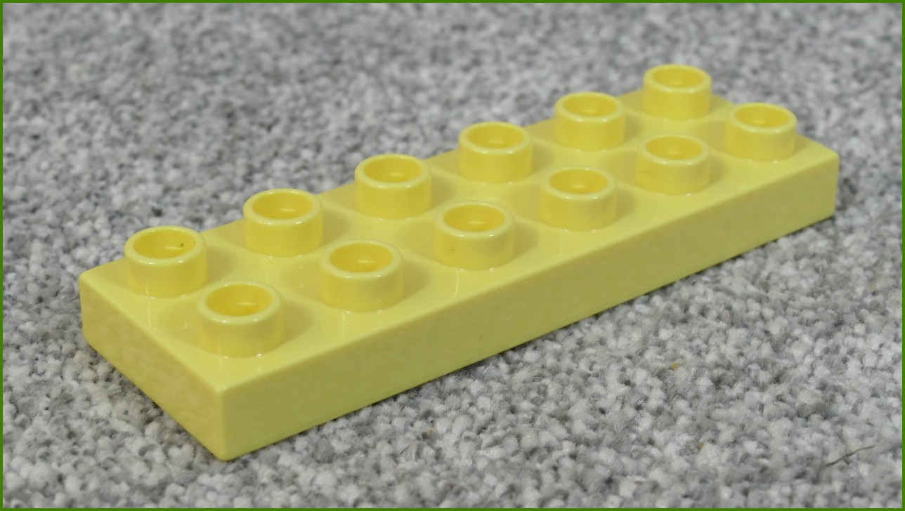 Lego® Duplo® Destička 2x6 Světle Žlutá - Nová