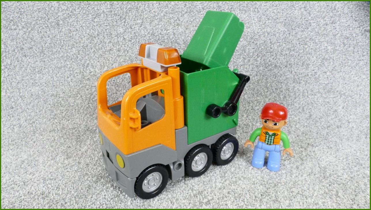 Lego Duplo popelářské auto s horší popelnicí