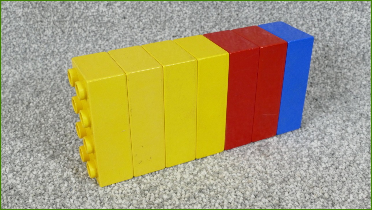 Lego Duplo kostky - horší stav