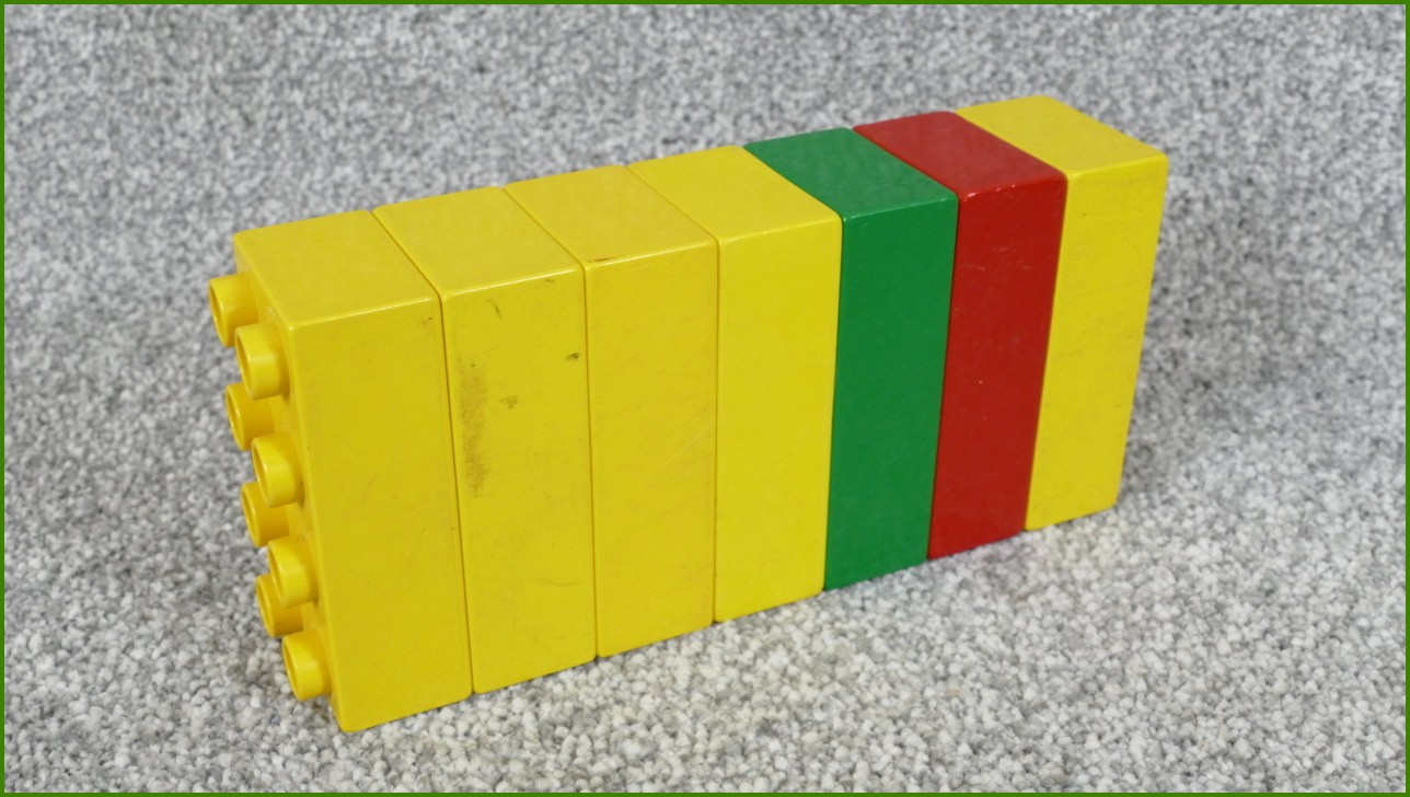 Lego Duplo kostky - horší stav