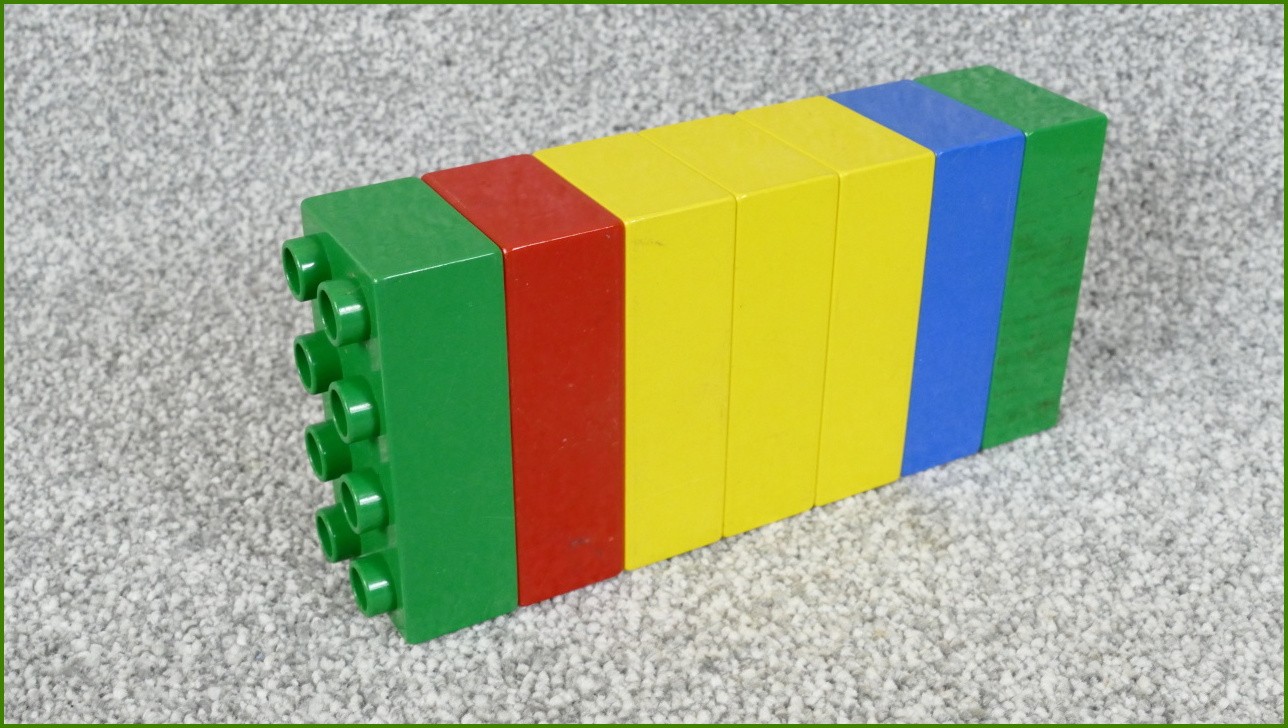 Lego Duplo kostky - horší stav