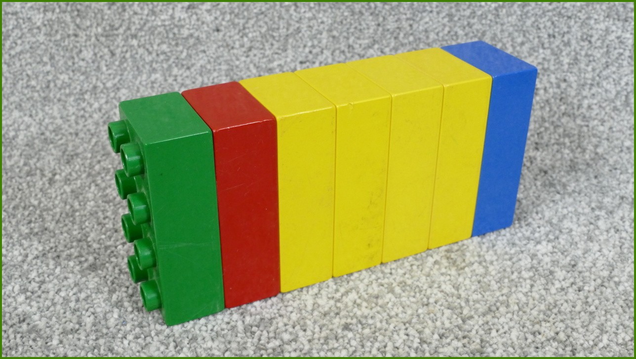 Lego Duplo kostky - horší stav